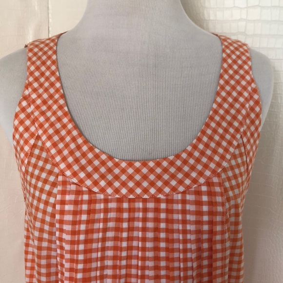 NAUTICA GINGHAM ORANGE TOP 🧡 - Picture 2 of 8